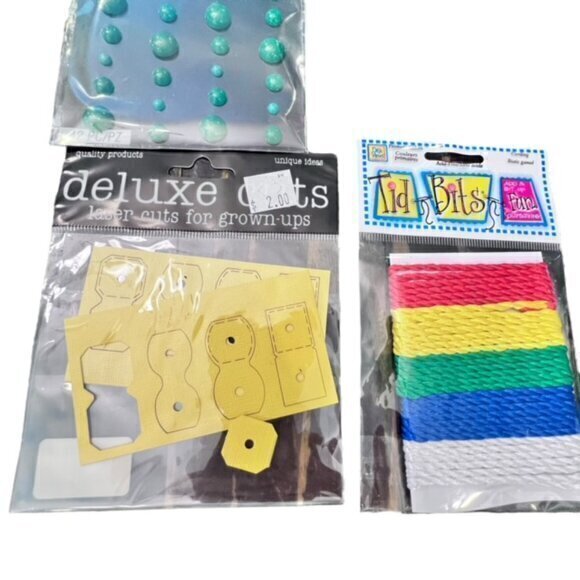 Craft Lot‎ Die Cuts Cording Hanging Strips Scrapbooking Card Embellishments - Picture 4 of 6